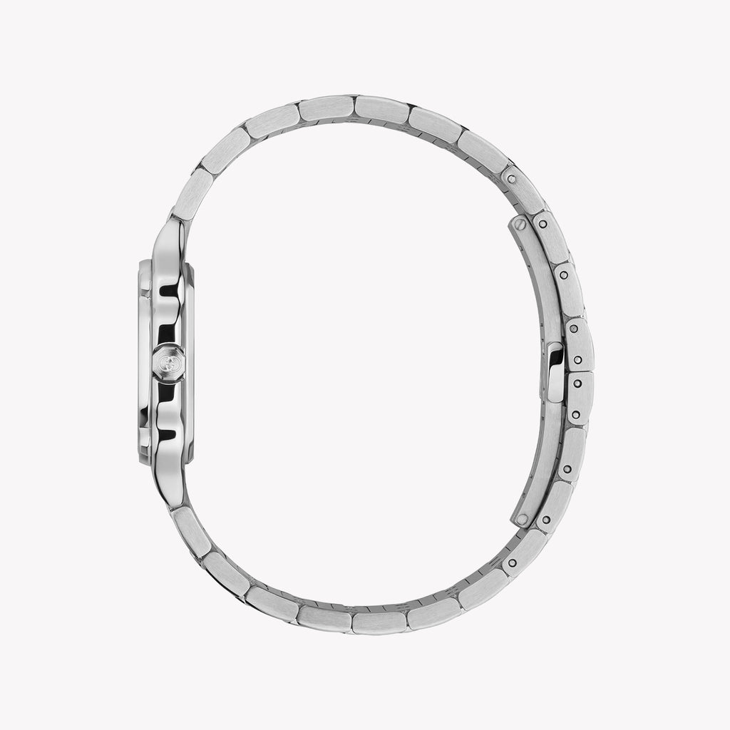 GUCCI Women's Stainless Steel Silver & Black Watch | YA166507