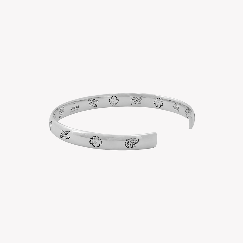 Gucci "Blind For Love" Silver Bracelet | YBA455242001 | Luxury Jewelry by i-watch
