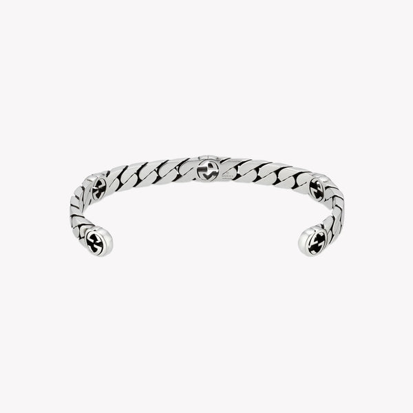 Interlocking G Cuff Sterling Silver Bracelet | YBA661526001 by i-watch