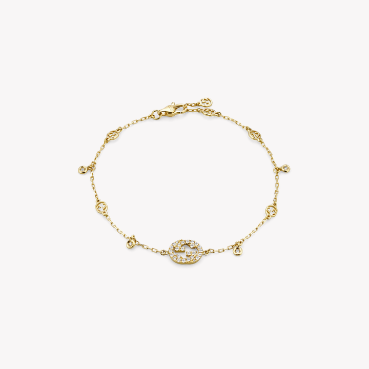 Interlocking G Bracelet with Diamonds | YBA729403001 | Luxury Jewelry by i-watch