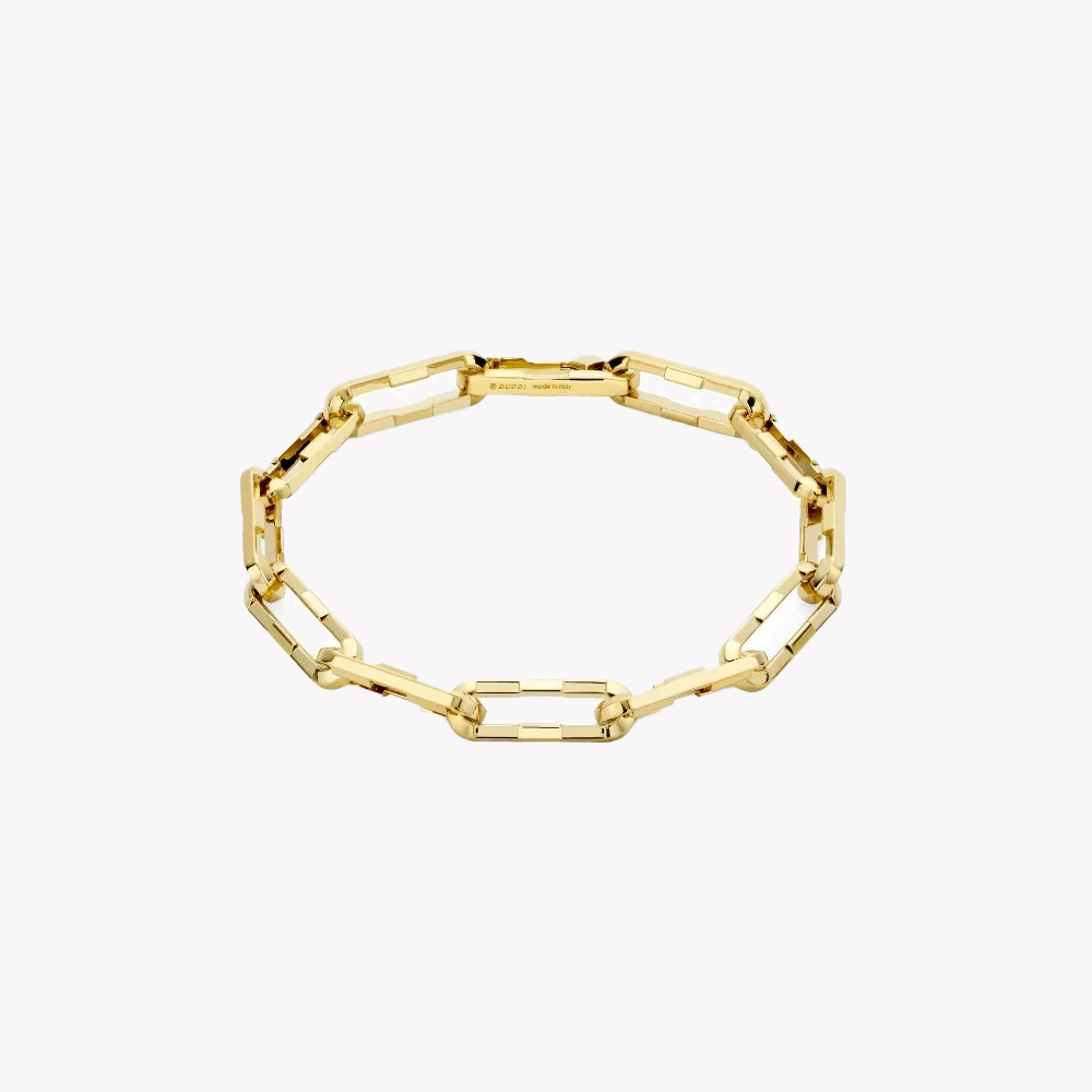 Gucci Link to Love Wide Chain Bracelet in Rose Gold | YBA744753001