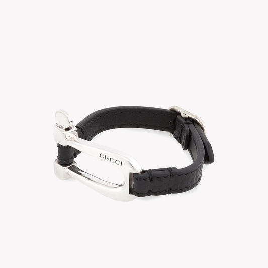 Gucci Stirrup Motif Horsebit Symbols Bracelet – Size 17 | YBA759757001