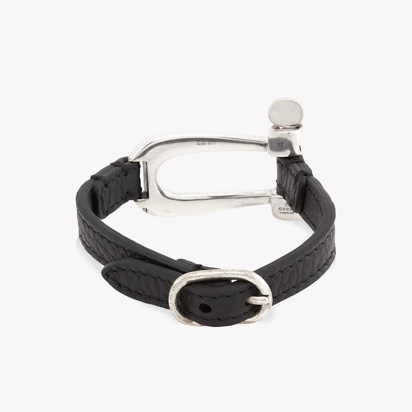 Gucci Stirrup Motif Horsebit Symbols Bracelet – Size 17 | YBA759757001 by i-watch