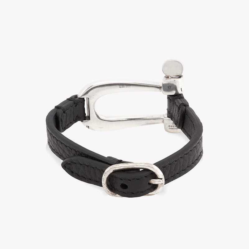 Gucci Stirrup Motif Horsebit Symbols Bracelet – Size 17 | YBA759757001 by i-watch