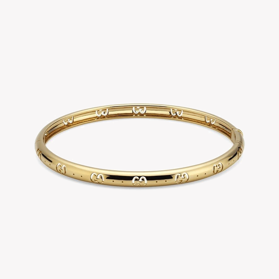 Gucci Icon Yellow Gold Bangle Size 17 | YBA809255001 by i-watch