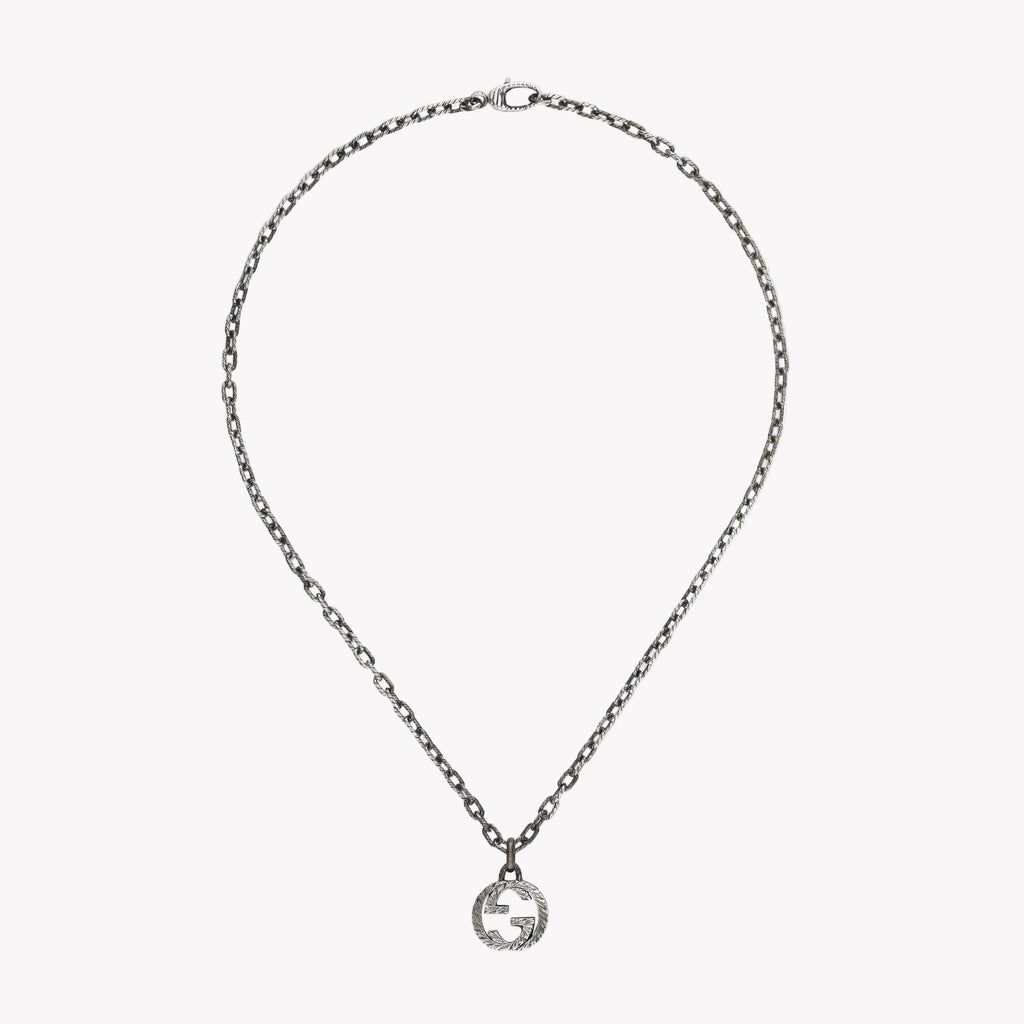 Gucci Interlocking Pendant Necklace in Silver | YBB455307001