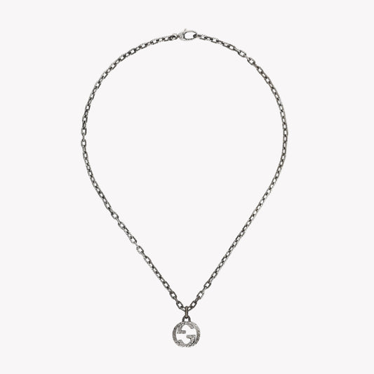 Gucci Interlocking Pendant Necklace in Silver | YBB455307001