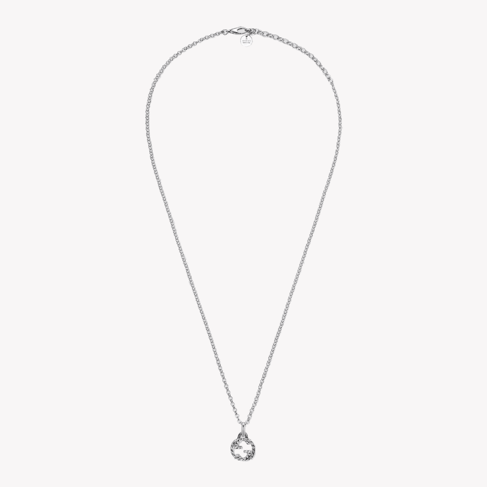 Interlocking G Pendant Necklace in Gold | YBB455535001 by i-watch