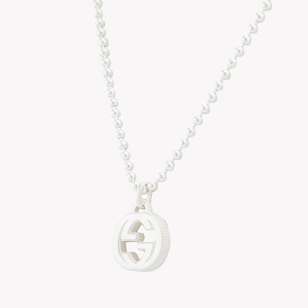 Interlocking G Necklace in Silver | YBB479219001 by i-watch