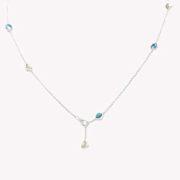 Gucci GG Marmont Mother of Pearl & Topaz Double G Pendant Necklace | YBB527399001 by i-watch