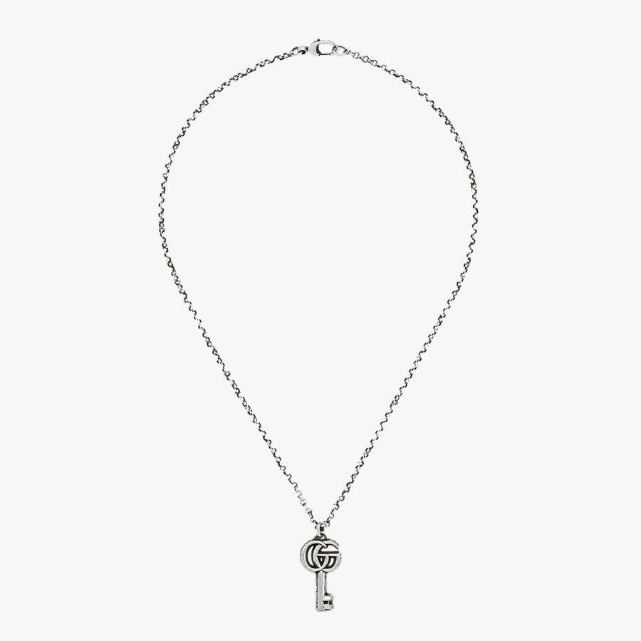 Sterling Silver Double G Marmont Key Necklace | YBB62775700100U by i-watch