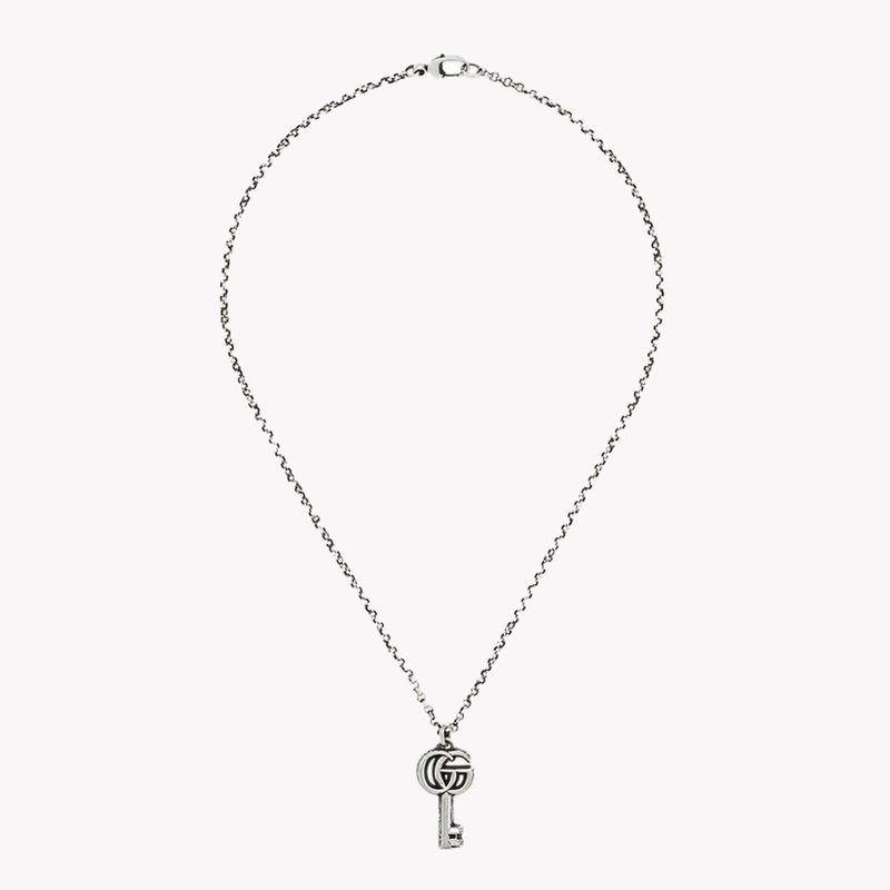 Sterling Silver Double G Marmont Key Necklace | YBB62775700100U by i-watch
