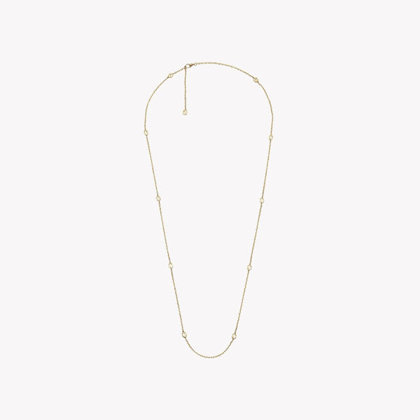 Long Gucci Interlocking Necklace in Yellow Gold with Double G Details | YBB631761001 by i-watch