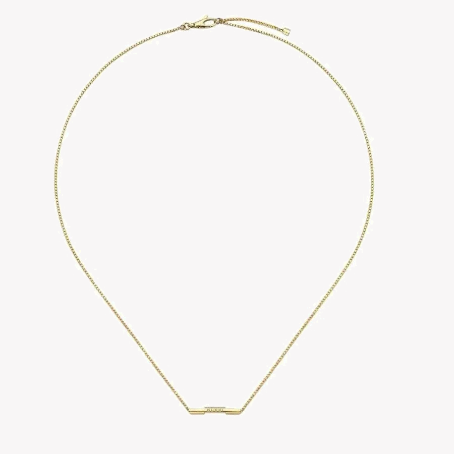 Link to Love Necklace with Gucci Bar in Yellow Gold | YBB662108001 by i-watch
