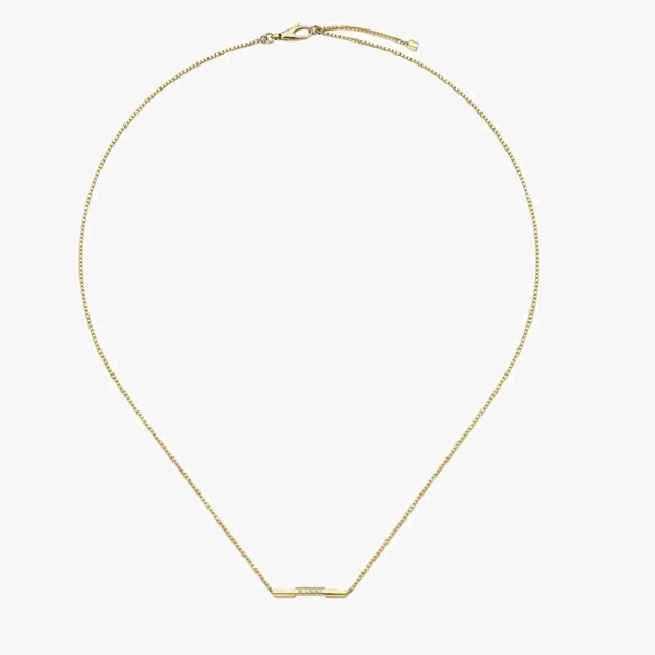 Link to Love Necklace with Gucci Bar in Yellow Gold | YBB662108001 by i-watch
