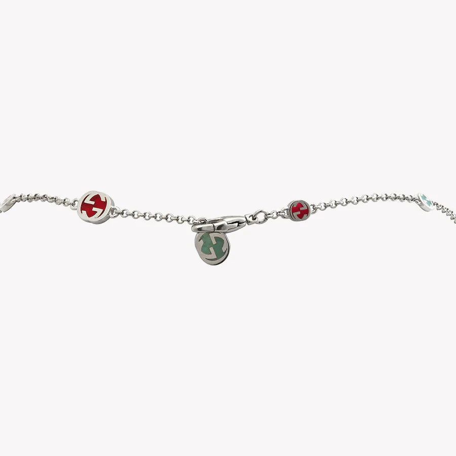 Interlocking G Multicoloured Enamel Scattered Necklace | YBB728953001 by i-watch