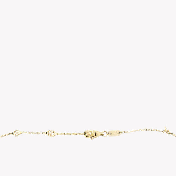 Gucci Interlocking G 0.27Ct Diamond Necklace in 18K Yellow Gold | YBB729402002 by i-watch