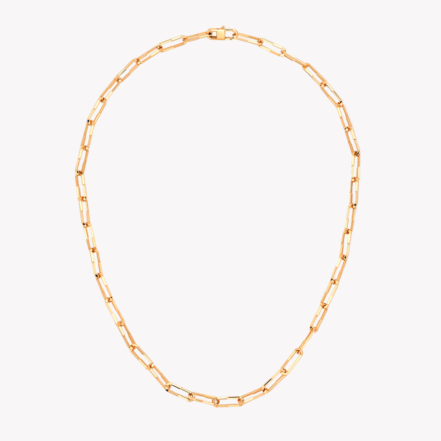 Link To Love Necklace in 18K Pink Gold with Gucci Bar | YBB745654001