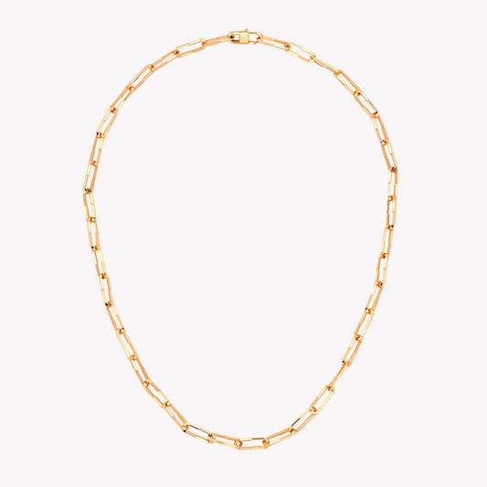 Link To Love Necklace in 18K Pink Gold with Gucci Bar | YBB745654001