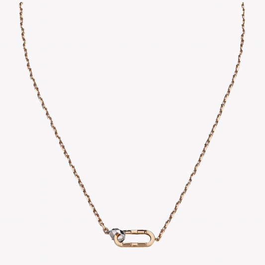 Gucci Link to Love 18k Gold Chain Necklace with Gucci Bar | YBB745654002