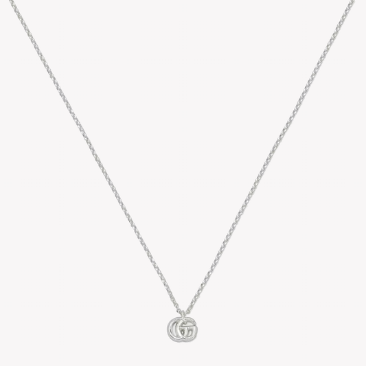 GG Marmont Necklace with Gucci Bar in Rose Gold | YBB770724001