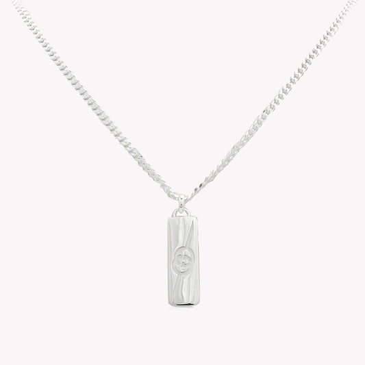 Gucci Sterling Silver Diagonal Interlocking G Necklace | YBB774055001