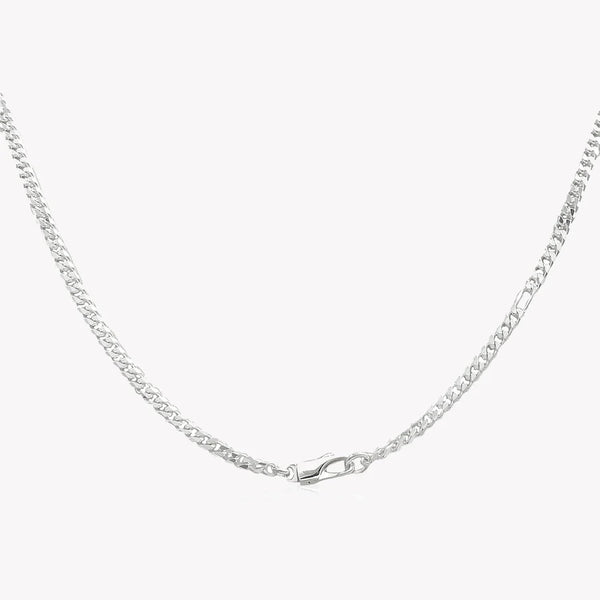 Gucci Sterling Silver Diagonal Interlocking G Necklace | YBB774055001 by i-watch