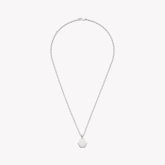 Sterling Silver Necklace with Love Pendant and Gucci Bar in Rose Gold | YBB779175001