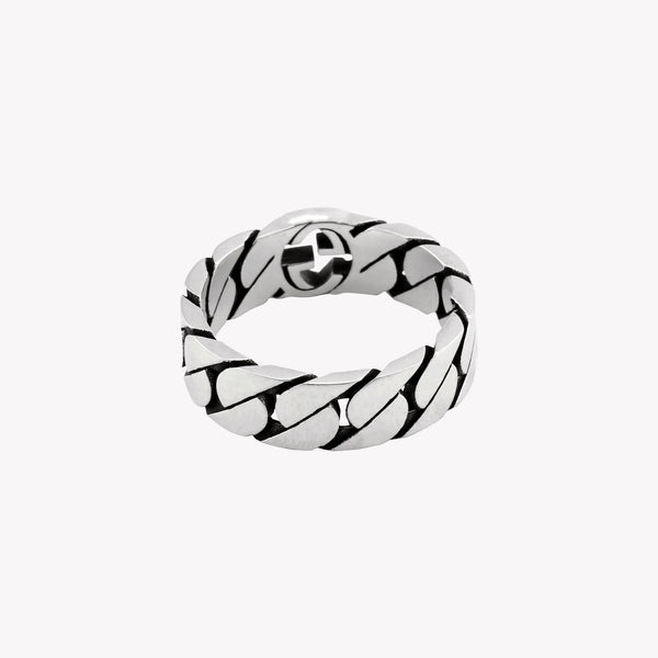 Gucci Sterling Silver Interlocking G Ring | YBC661513001 by i-watch