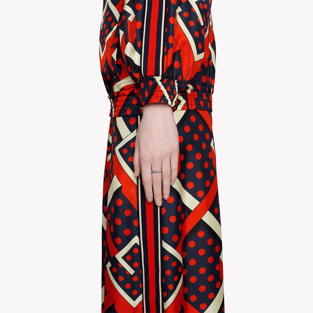 Link To Love Studded Ring in Silver with Crystals | YBC662177002