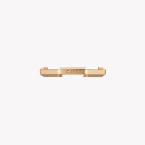 Gucci Link to Love Mirrored Ring in 18kt Rose Gold | Size 17 US YBC662194002