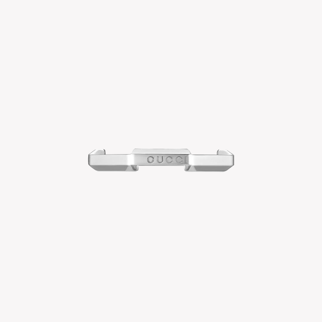 Gucci Link to Love 18ct White Gold 3mm Ring | YBC662194003 by i-watch