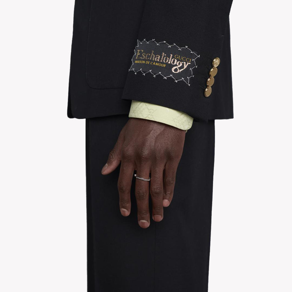 Gucci Link to Love 18ct White Gold 3mm Ring | YBC662194003