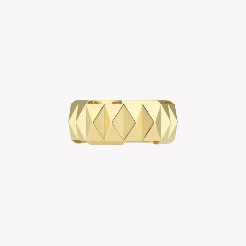 Gucci Link to Love Studded Yellow Gold Ring 9mm | YBC702379001 by i-watch