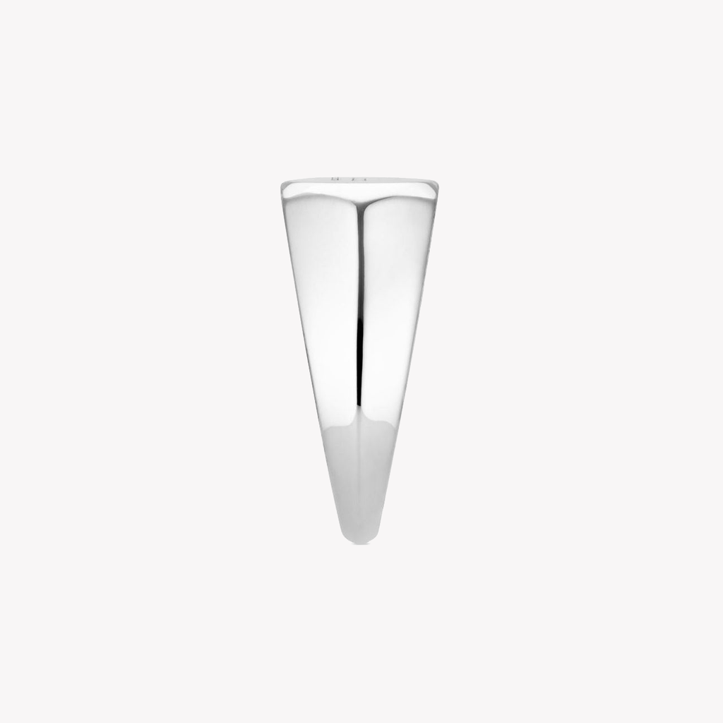 Gucci Trademark 10mm Thin Sterling Silver Ring | YBC779162001