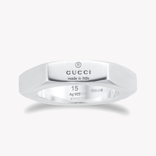 Gucci Sterling Silver Trademark Ring with Elegant Design | YBC782839001 by i-watch