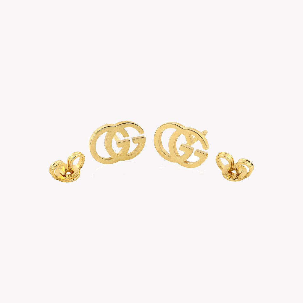 Icon GG Tissue Stud Earrings in Gold | YBD094074002