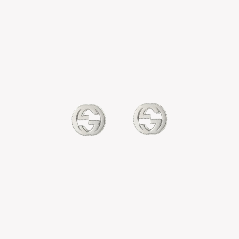 Gucci Interlocking Stud Earrings in Gold | YBD479227001