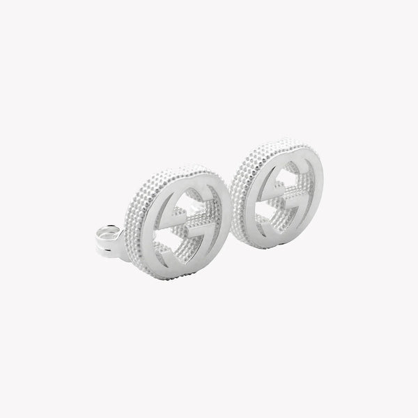 Gucci Interlocking Stud Earrings in Gold | YBD479227001 by i-watch