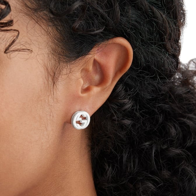 Gucci Interlocking Stud Earrings in Gold | YBD479227001