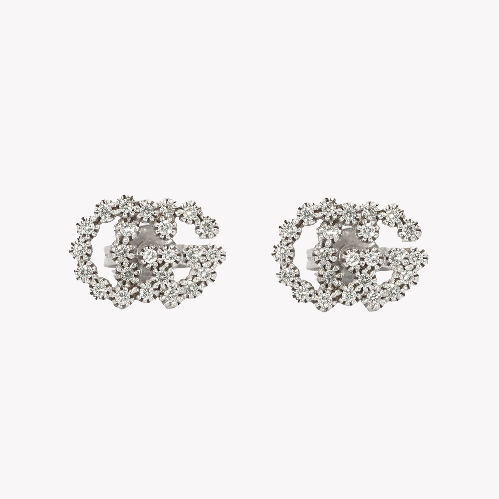 Gucci GG Gold and Diamond Earrings | Luxury Designer Jewelry YBD481676003 by i-watch