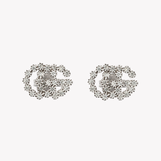 Gucci GG Gold and Diamond Earrings | Luxury Designer Jewelry YBD481676003