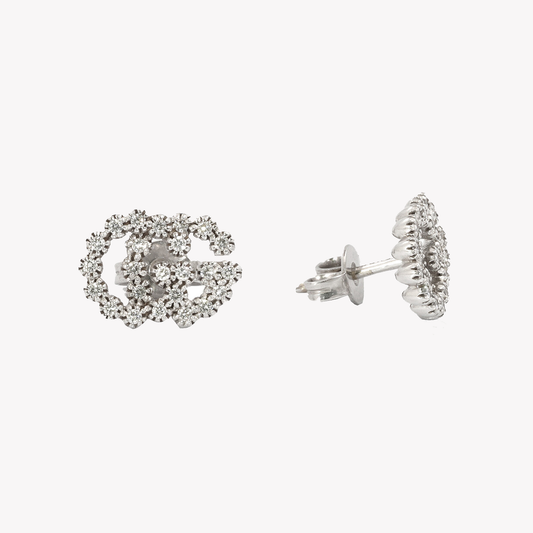Gucci GG Gold and Diamond Earrings | Luxury Designer Jewelry YBD481676003