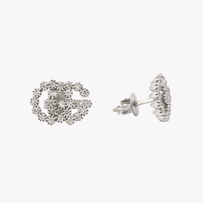 Gucci GG Gold and Diamond Earrings | Luxury Designer Jewelry YBD481676003 by i-watch
