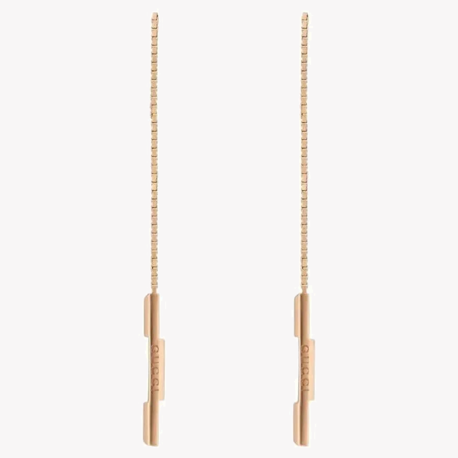 Link to Love 18K Rose Gold Chain Earrings | YBD662115002