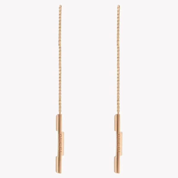 Link to Love 18K Rose Gold Chain Earrings | YBD662115002 by i-watch