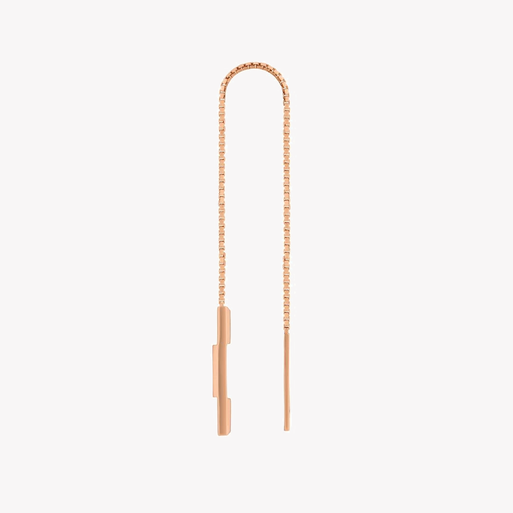 Link to Love 18K Rose Gold Chain Earrings | YBD662115002 by i-watch