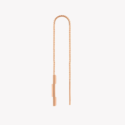 Link to Love 18K Rose Gold Chain Earrings | YBD662115002