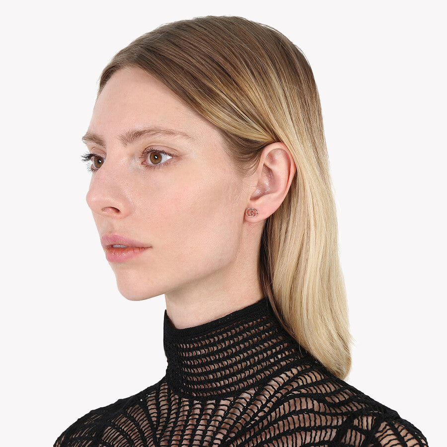 Gucci Running Rose Gold Stud Earrings | YBD702801001
