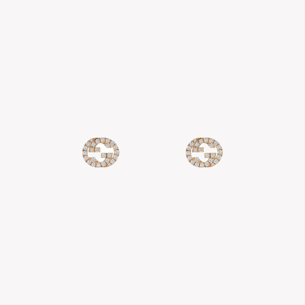 Gucci Interlocking G Earrings with Logo Detail | YBD729408001 by i-watch